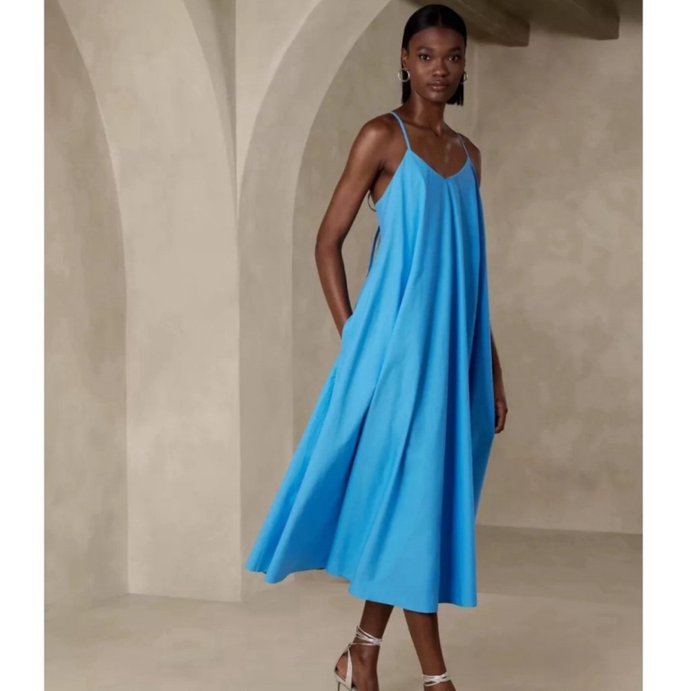 Adorable 🥰 Poplin Maxi Dress Banana Republic